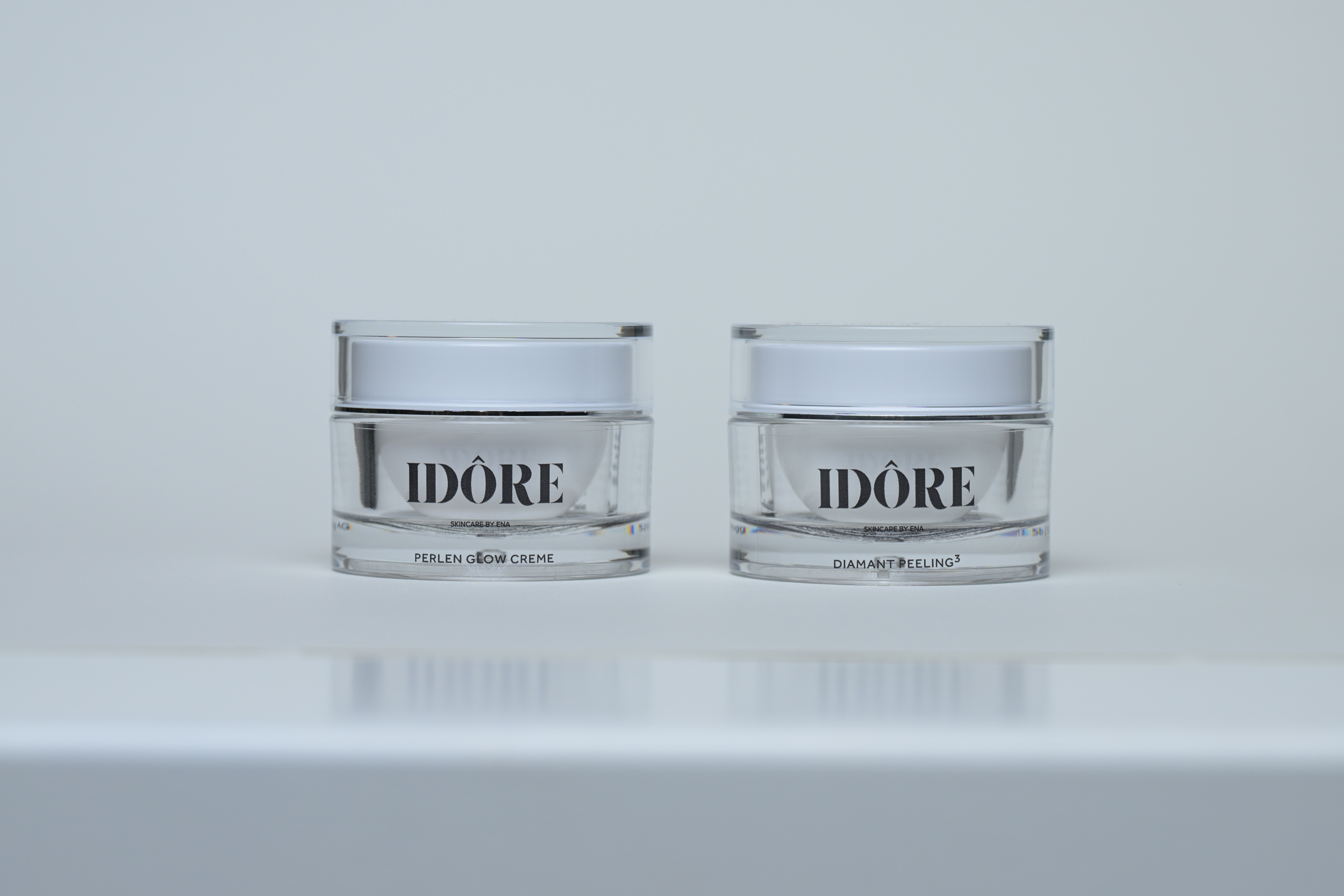 idore skincare produkte Diamant Peeling und Perlen Glow Creme