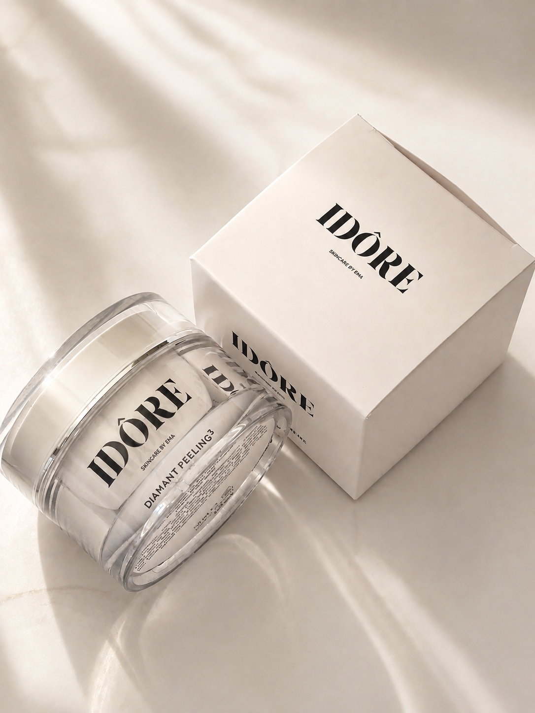 idore skincare diamant peeling box und product modified